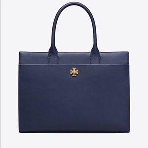 Tory Burch Kira tote. Tags. Navy blue. Perfect.